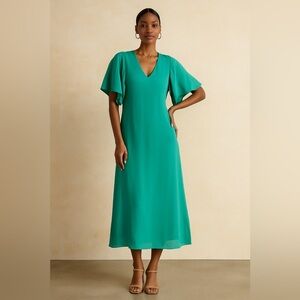 NWT Anna Cate Tuckernuck Blaire Maxi Dress in Billard Green
